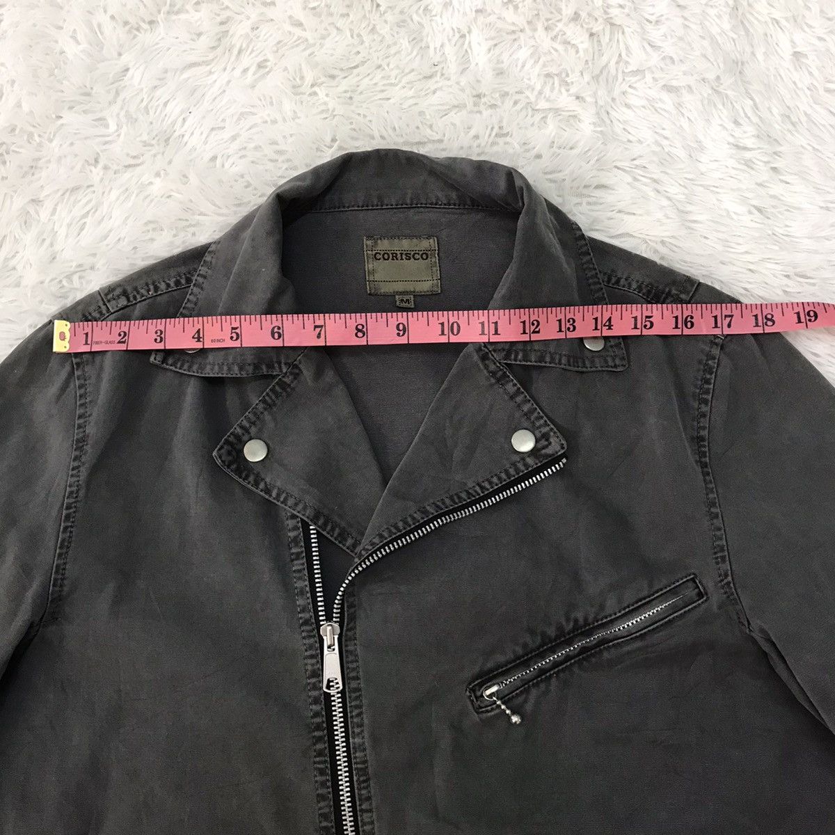 Japanese Brand Corisco Double Collar Biker Like Jacket Size US M / EU 48-50 / 2 - 20 Thumbnail