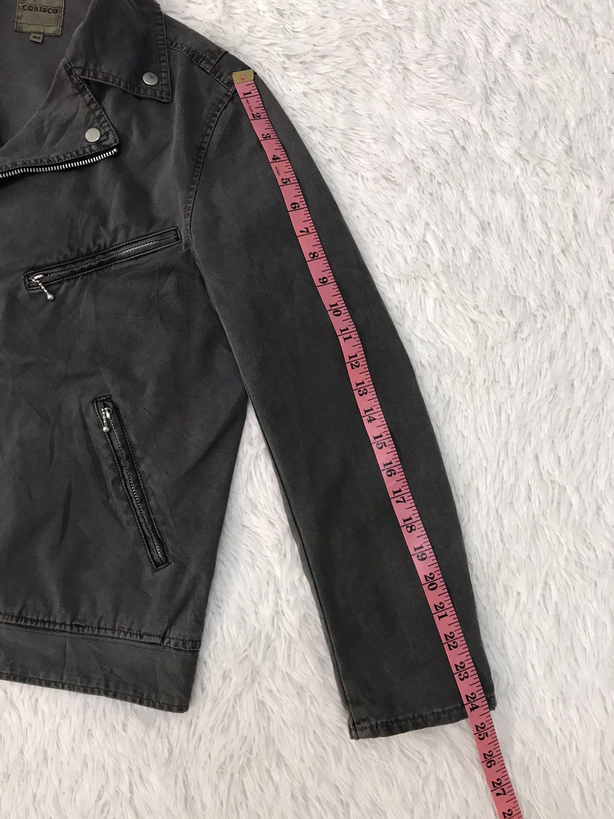 Japanese Brand Corisco Double Collar Biker Like Jacket Size US M / EU 48-50 / 2 - 21 Thumbnail