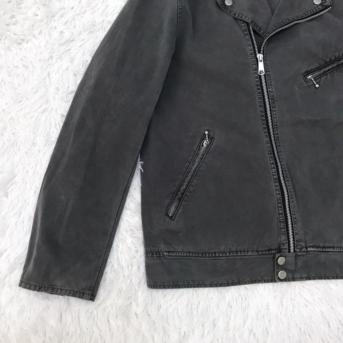 Japanese Brand Corisco Double Collar Biker Like Jacket Size US M / EU 48-50 / 2 - 3 Thumbnail