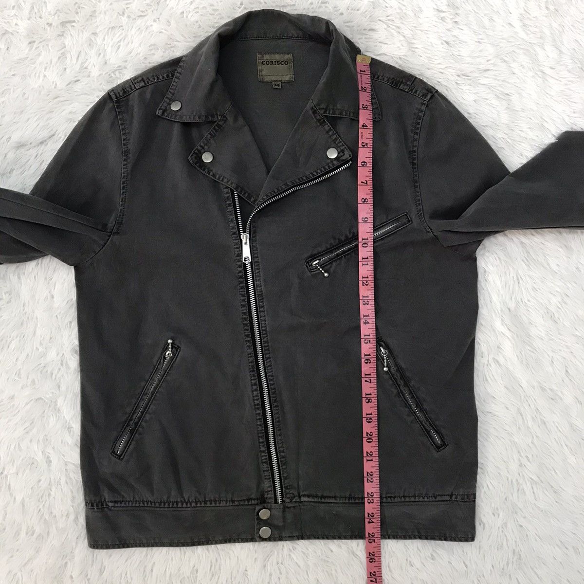 Japanese Brand Corisco Double Collar Biker Like Jacket Size US M / EU 48-50 / 2 - 19 Thumbnail