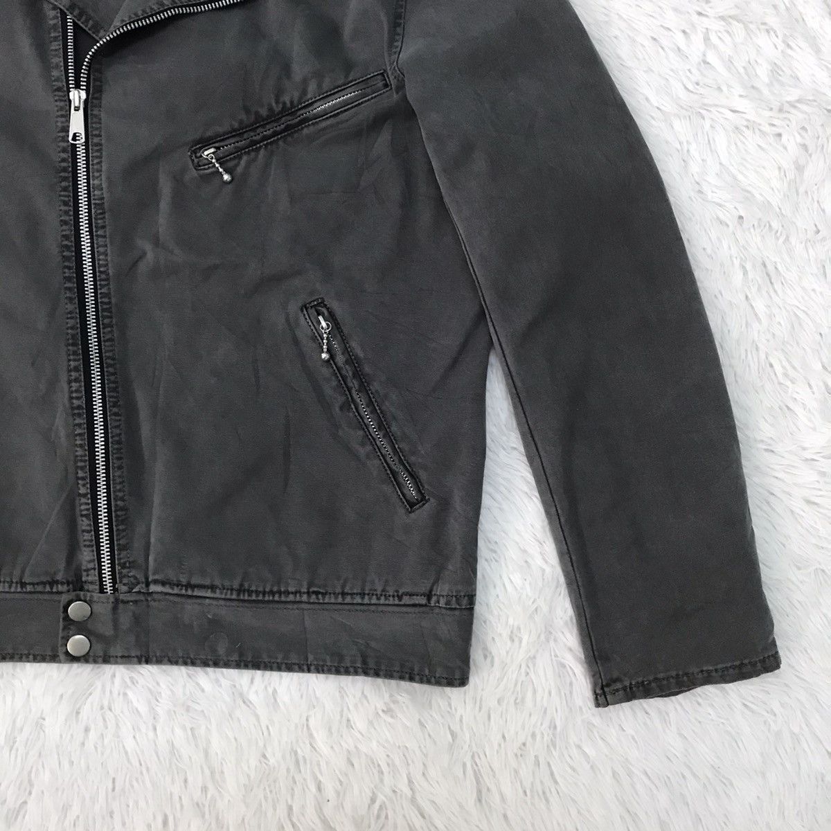 Japanese Brand Corisco Double Collar Biker Like Jacket Size US M / EU 48-50 / 2 - 4 Thumbnail