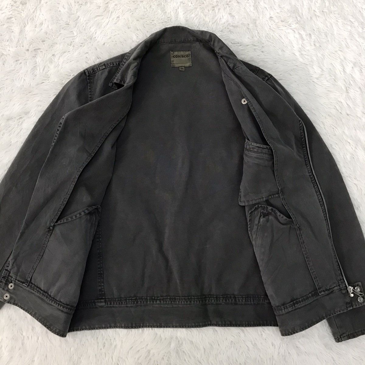 Japanese Brand Corisco Double Collar Biker Like Jacket Size US M / EU 48-50 / 2 - 15 Thumbnail