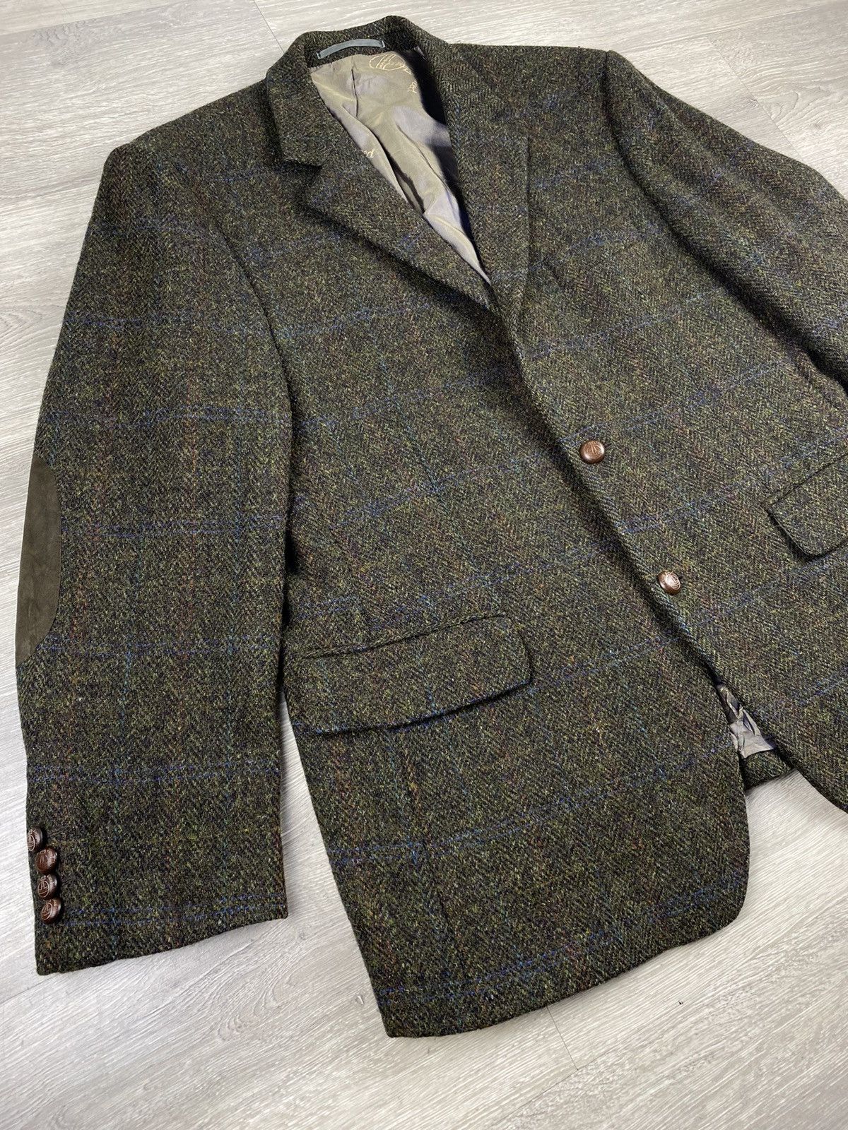 Harris Tweed Vintage Harris Tweed Blazer 100% Pure Wool Coats Jacket Size US L / EU 52-54 / 3 - 3 Thumbnail