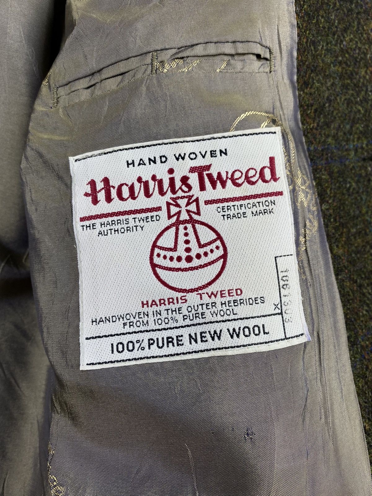 Harris Tweed Vintage Harris Tweed Blazer 100% Pure Wool Coats Jacket Size US L / EU 52-54 / 3 - 6 Thumbnail