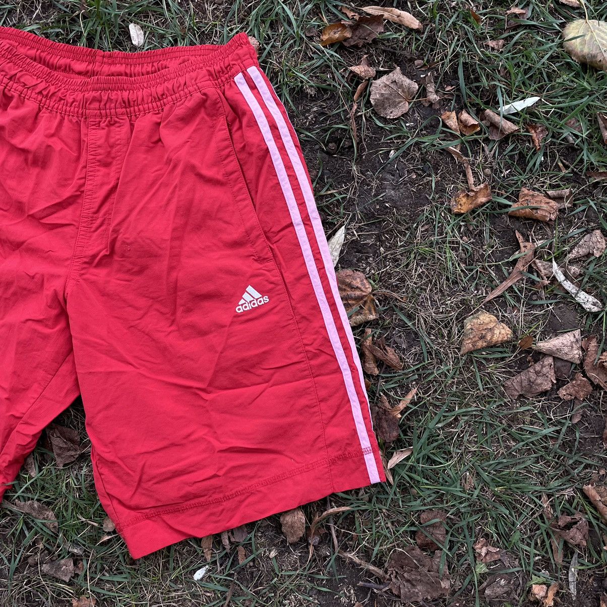 Adidas Vintage 90s Adidas Stripes Logo Shorts Streetwear Size US 30 / EU 46 - 2 Thumbnail