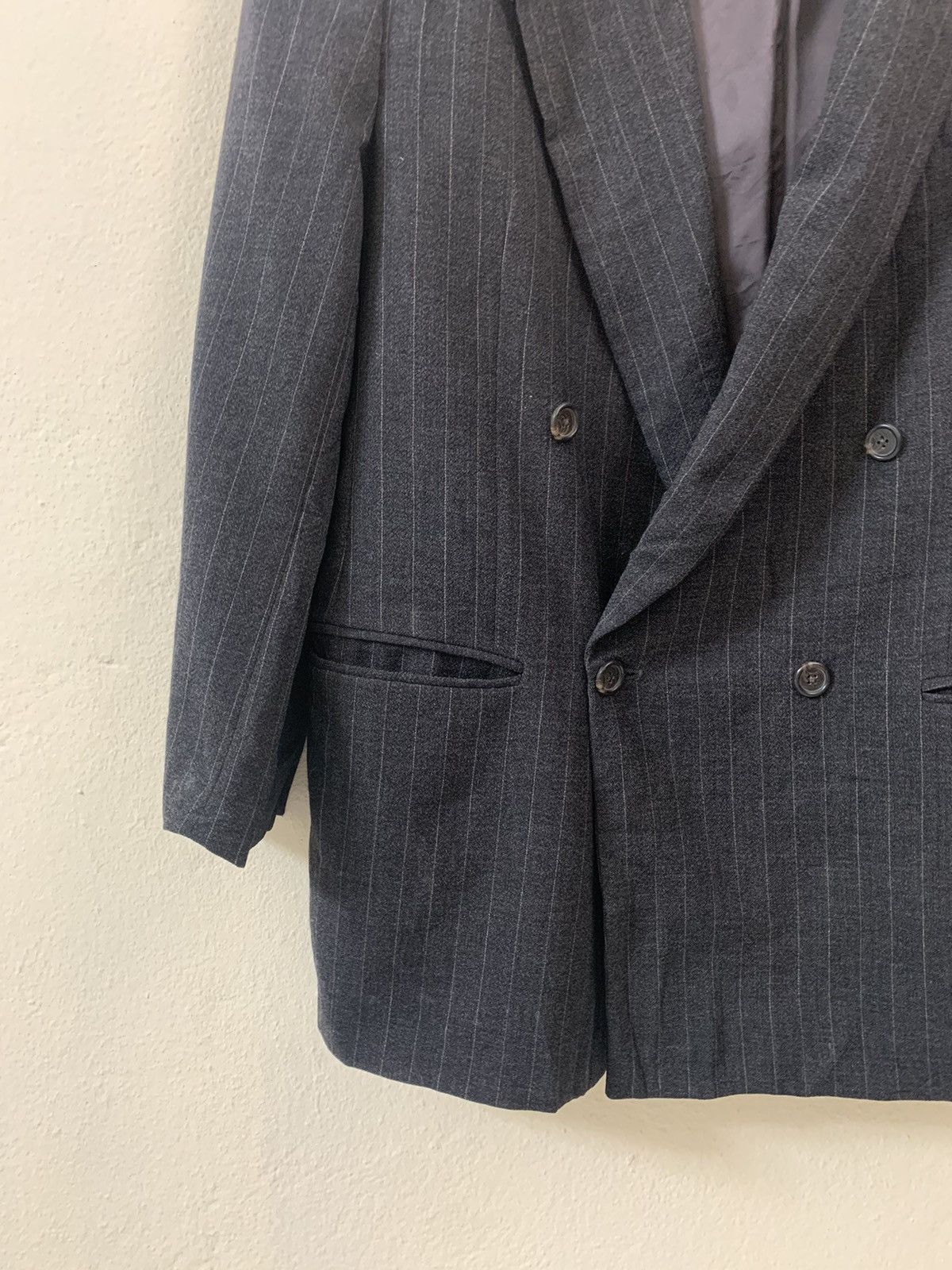 Fendi Vintage Fendi Stripe Blazer Size 50R - 3 Thumbnail