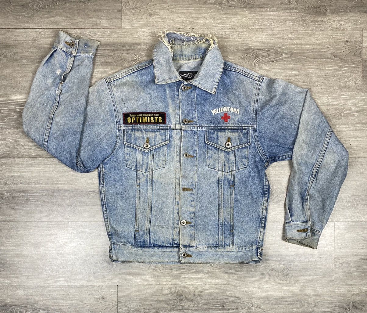 Vintage × YELLOW CORN VINTAGE DISTRESSED YELLOW CORN SLEDGE HAMMER TRUCKER JACKET Size US L / EU 52-54 / 3 - 1 Thumbnail