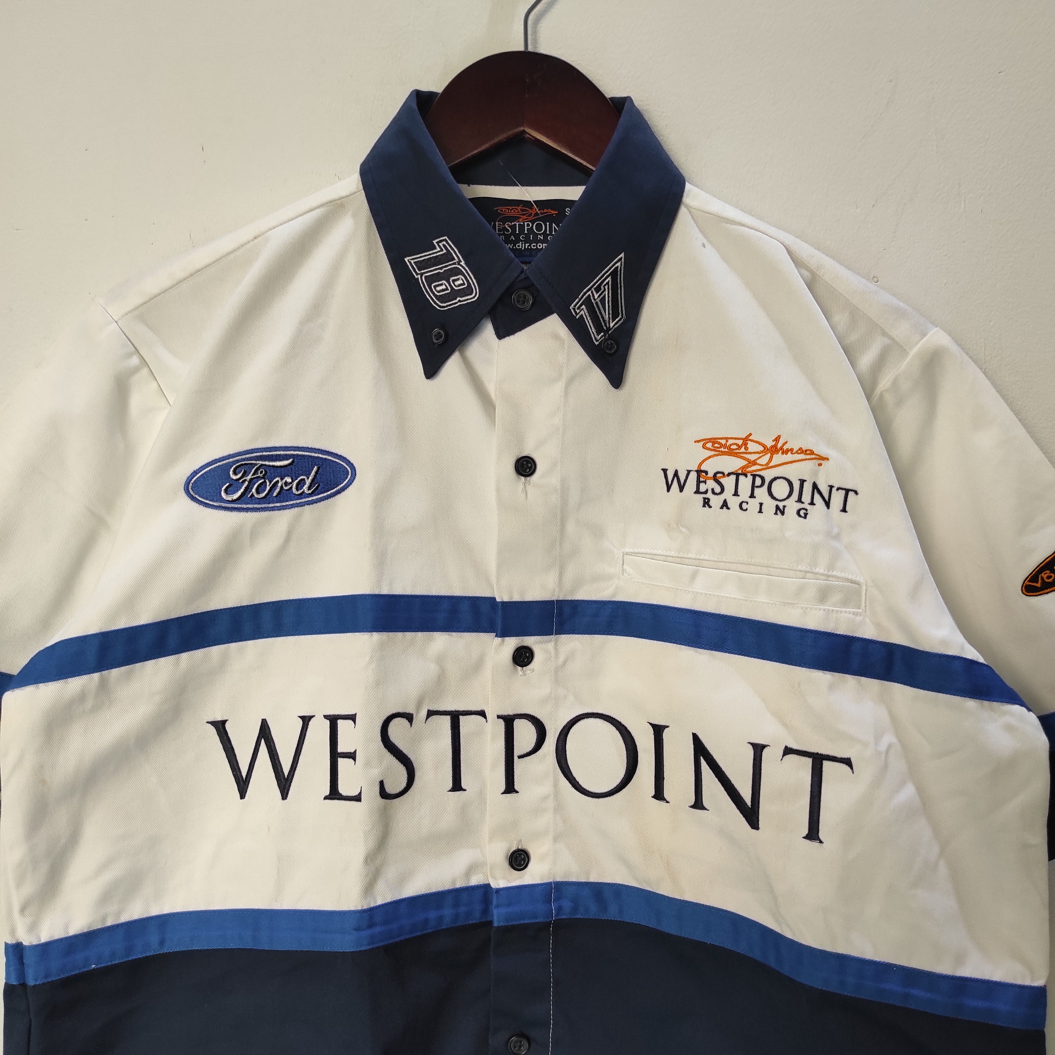 Ford × NASCAR × Sports Specialties V8 Super Cars- Dick Johnson West Point Racing Shirt Size US M / EU 48-50 / 2 - 2 Thumbnail