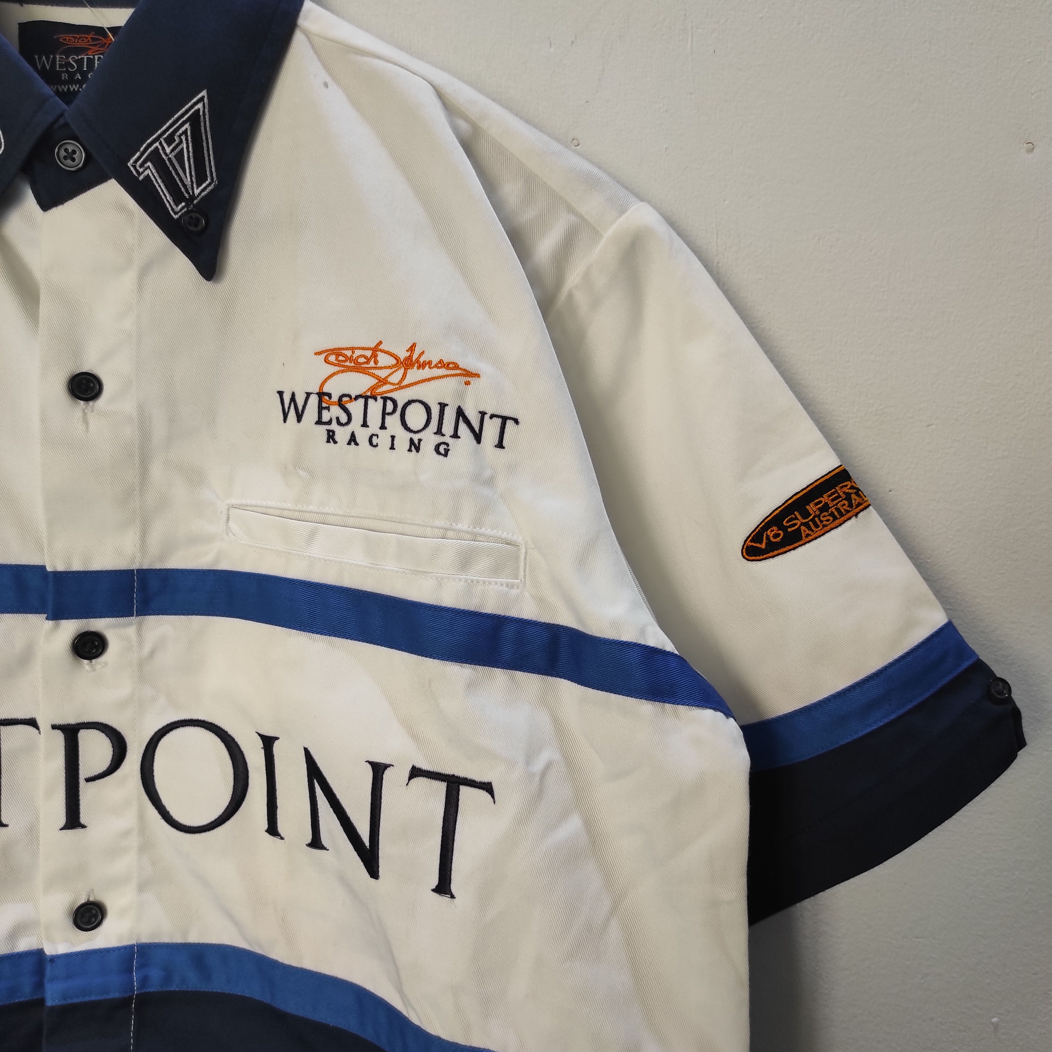 Ford × NASCAR × Sports Specialties V8 Super Cars- Dick Johnson West Point Racing Shirt Size US M / EU 48-50 / 2 - 4 Thumbnail