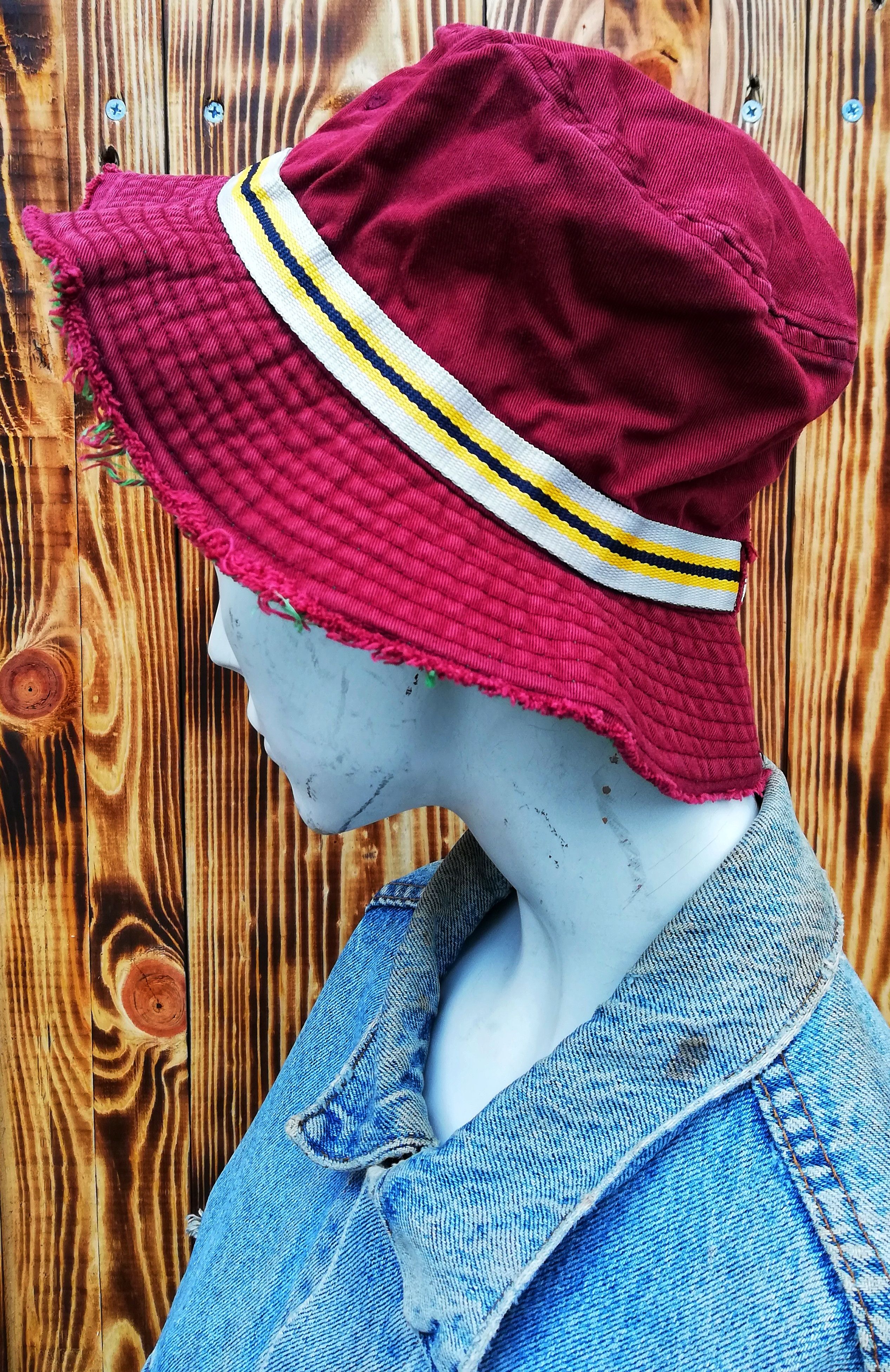 Bench × Japanese Brand 🔥SUMMER SALE Bench Design Distressed Denim Punk Bucket Hat Size ONE SIZE - 3 Thumbnail