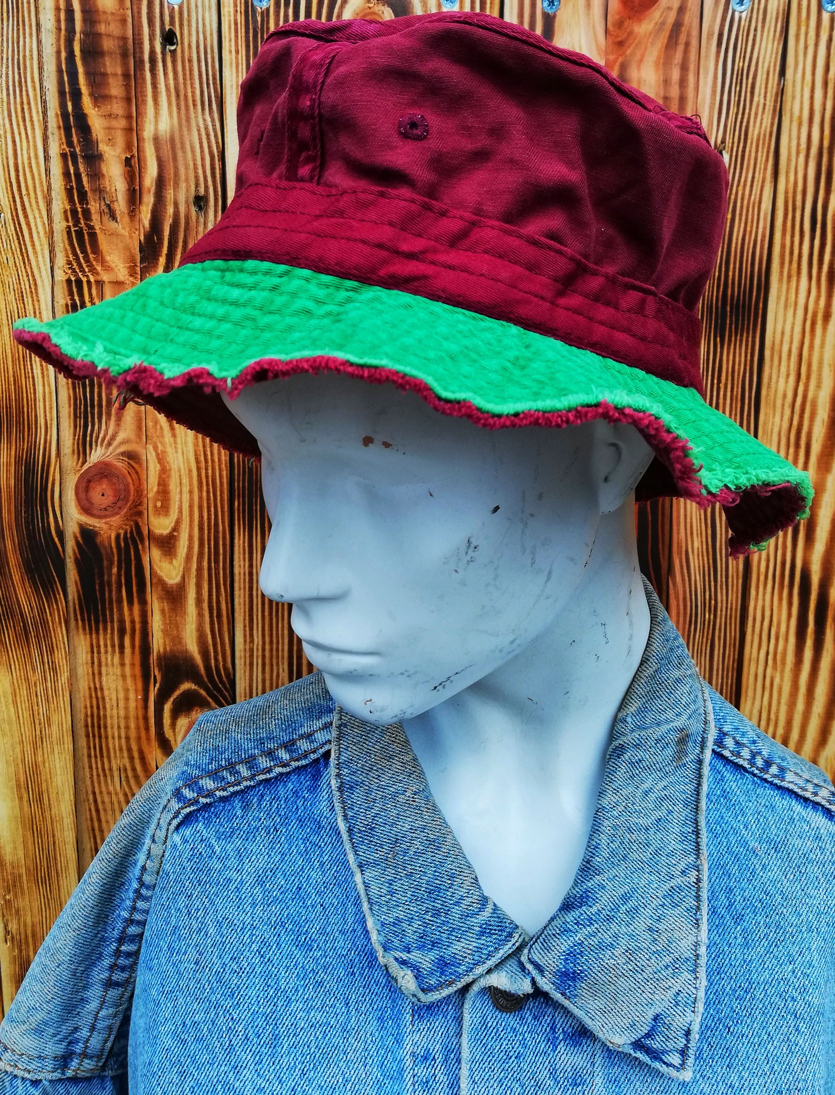 Bench × Japanese Brand 🔥SUMMER SALE Bench Design Distressed Denim Punk Bucket Hat Size ONE SIZE - 8 Thumbnail