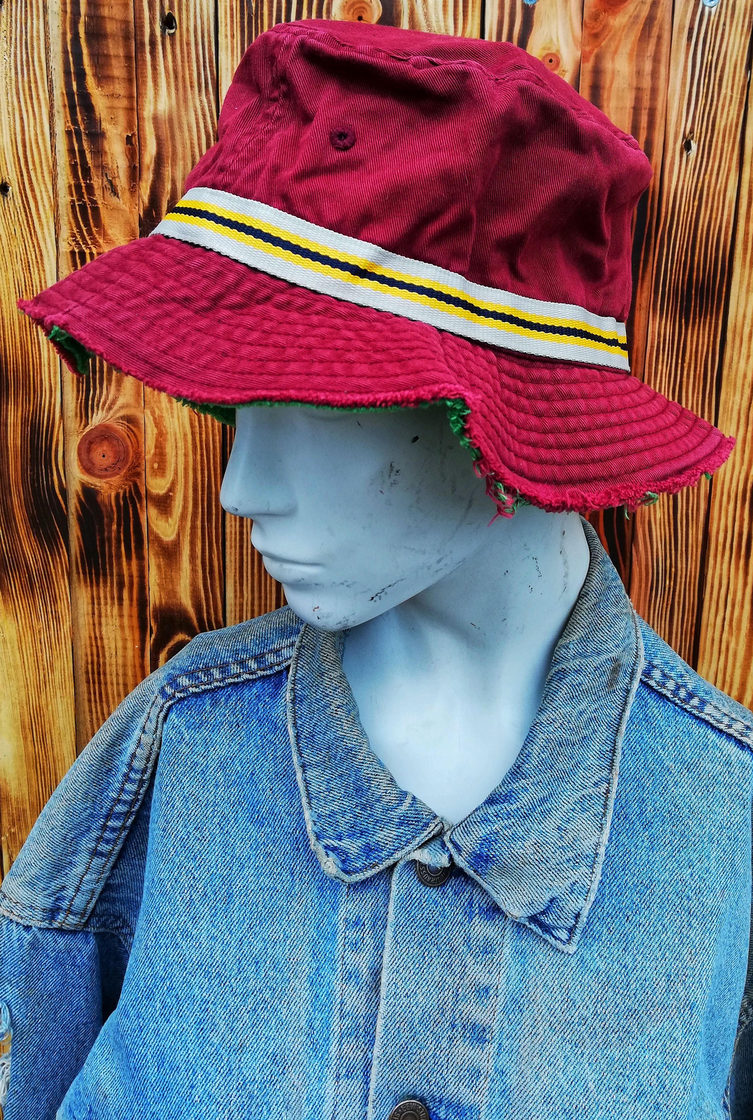 Bench × Japanese Brand 🔥SUMMER SALE Bench Design Distressed Denim Punk Bucket Hat Size ONE SIZE - 1 Thumbnail