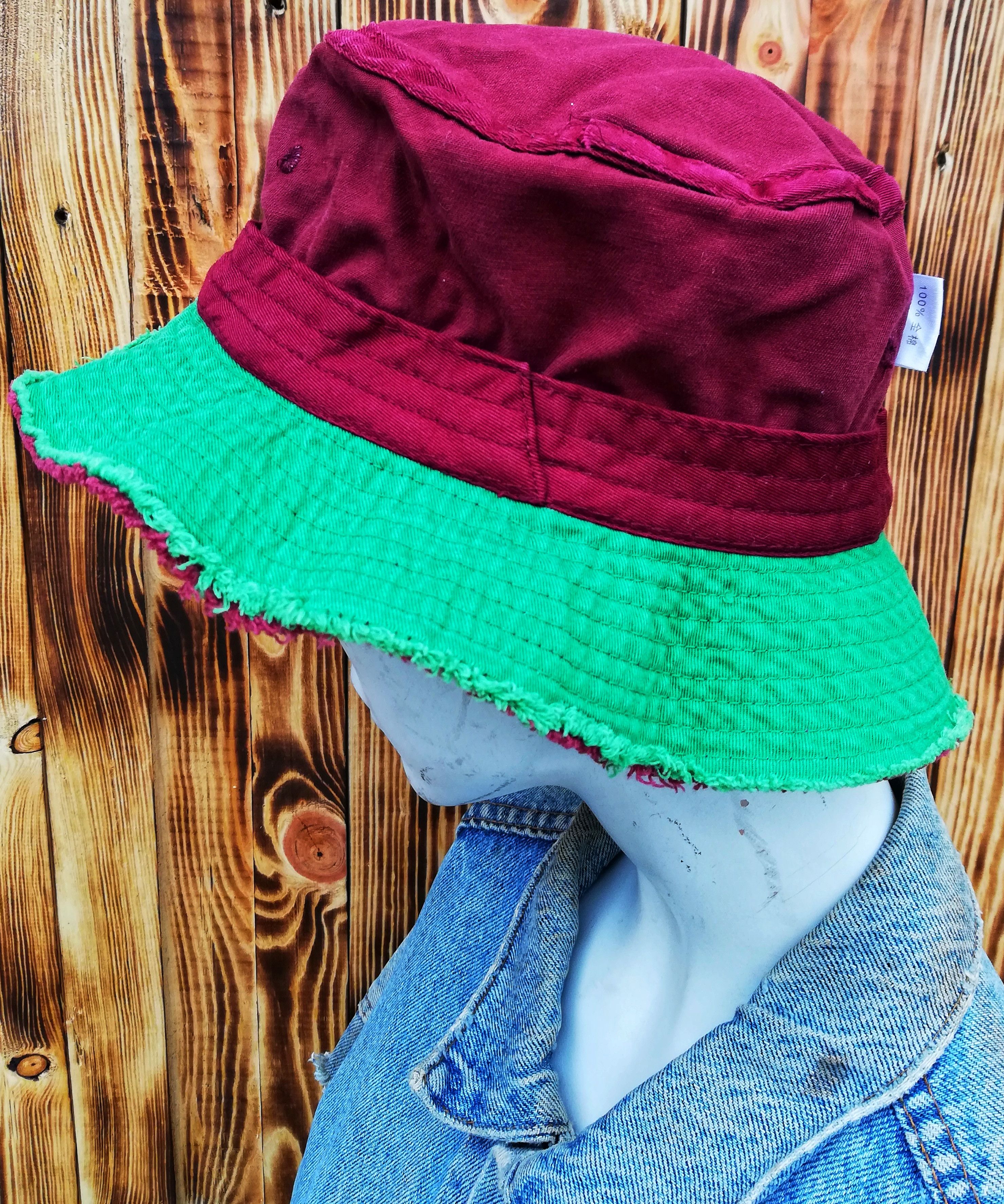 Bench × Japanese Brand 🔥SUMMER SALE Bench Design Distressed Denim Punk Bucket Hat Size ONE SIZE - 10 Thumbnail