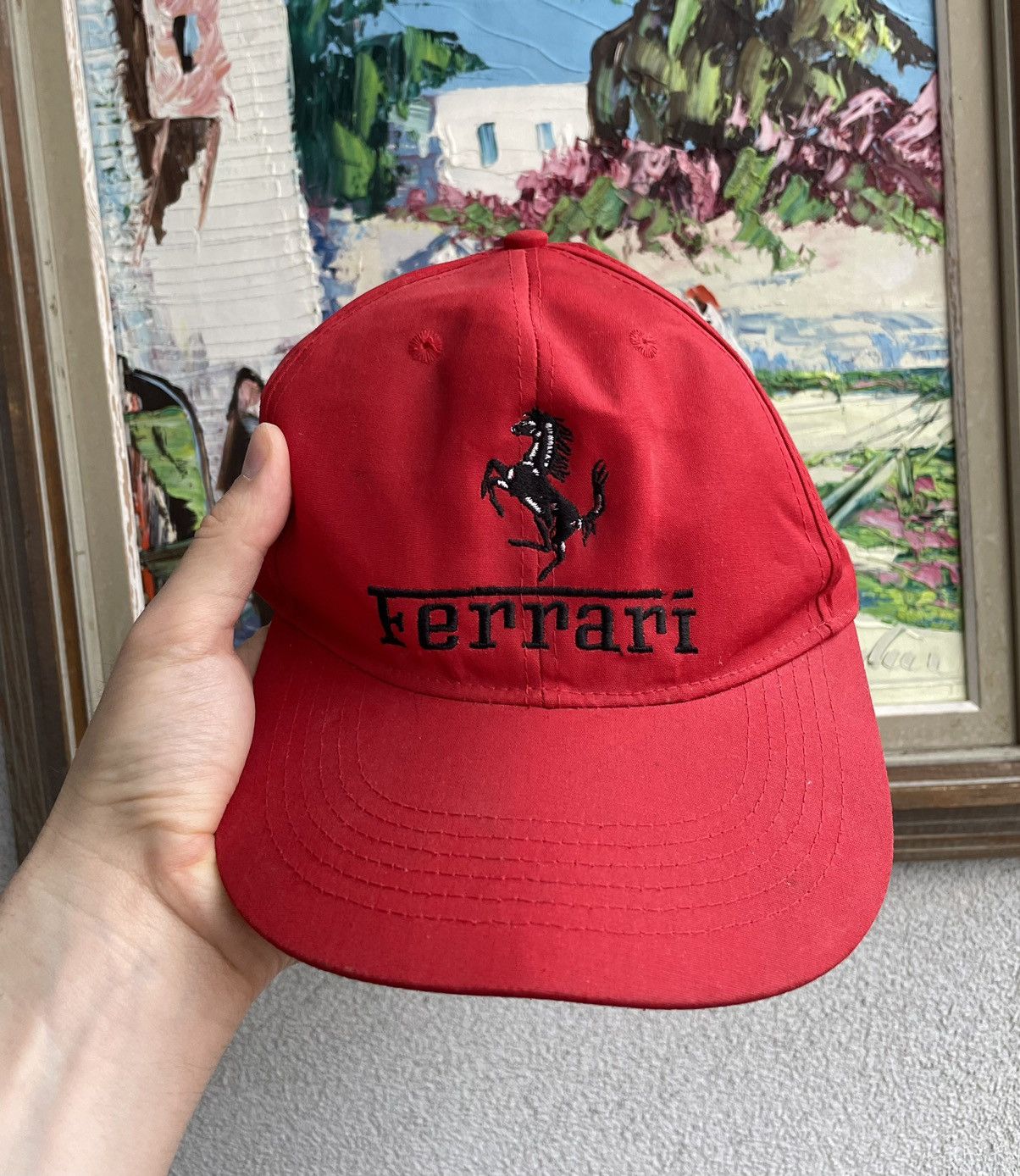 Rare Ferrari Vintage Hat Racing Hype Rare Logo Streetwear Cap | Grailed