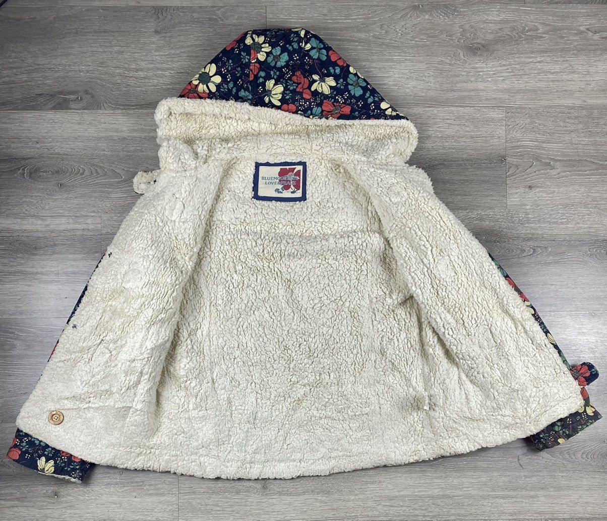 Japanese Brand Blue Moon Blue Sherpa Lining Duffle Coats Corduroi Jacket Size M / US 6-8 / IT 42-44 - 3 Thumbnail