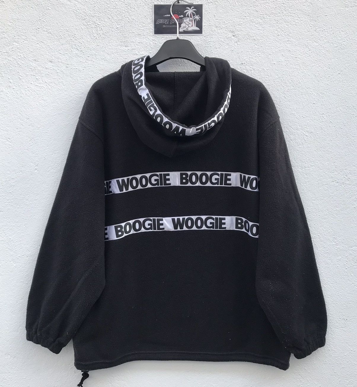 Japanese Brand × Vintage Woogie Boogie Street Fleece Hoodie Sweatshirt Size US L / EU 52-54 / 3 - 3 Thumbnail