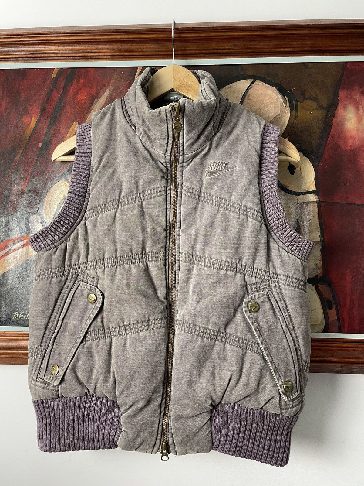 Nike Nike Vintage Y2k Washed Vest Mini Logo Swoosh Rare Hype Size US XS / EU 42 / 0 - 1 Thumbnail