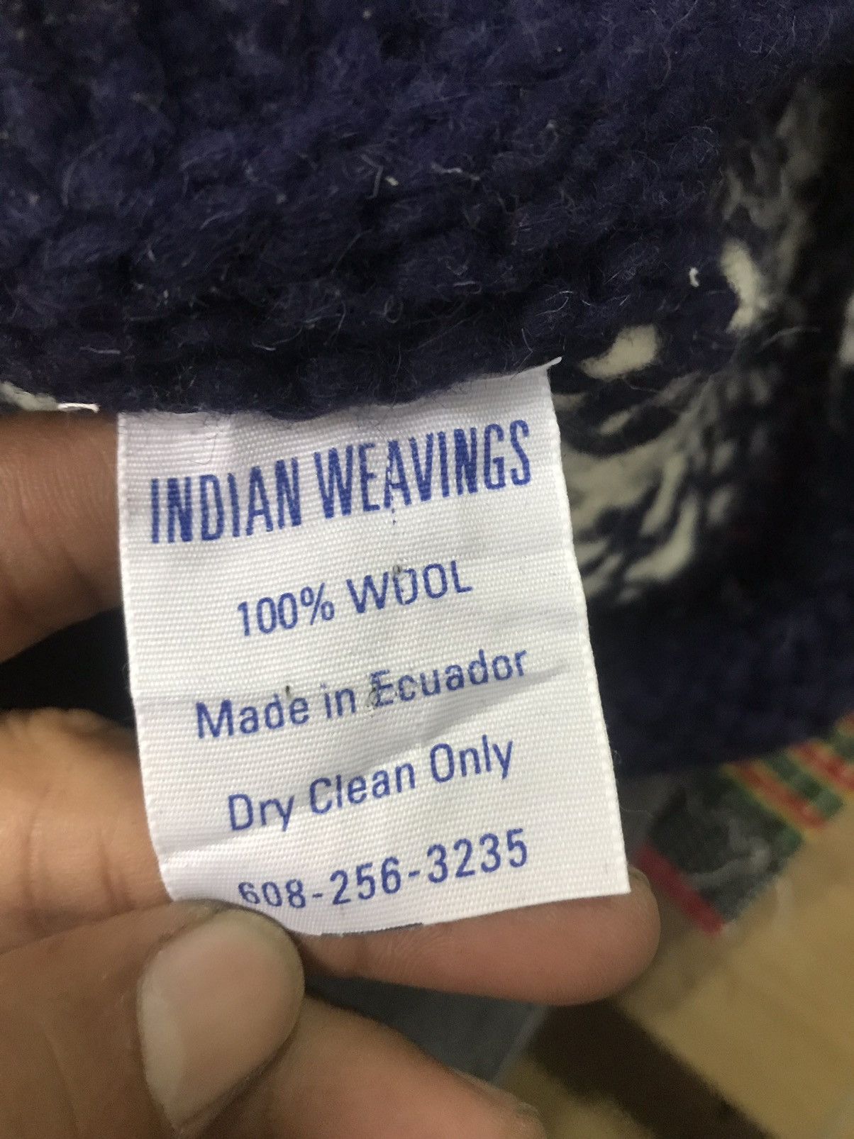 Native × Vintage Vintage Indian Weavings Native Navajo Wool Sweater Size US L / EU 52-54 / 3 - 7 Thumbnail