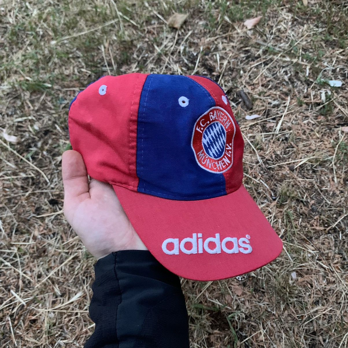 Vintage Vintage Y2K Adidas FC Bayern Munich Cap Streetwear Boxy OS Size ONE SIZE - 2 Thumbnail