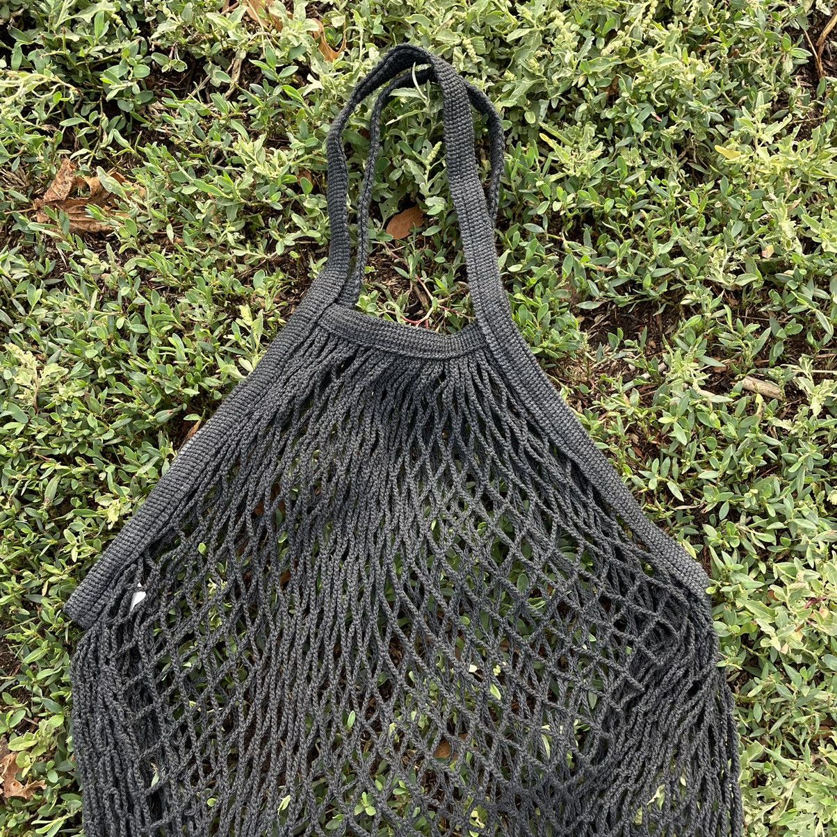 Vintage Vintage Y2K Black Mesh Crossbody Bag Streetwear Tapered OS Size ONE SIZE - 3 Thumbnail