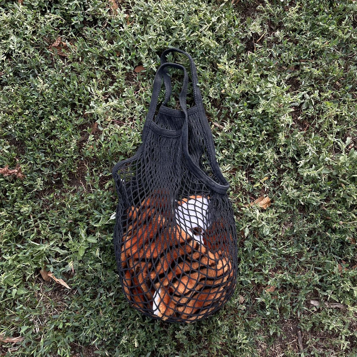 Vintage Vintage Y2K Black Mesh Crossbody Bag Streetwear Tapered OS Size ONE SIZE - 5 Thumbnail