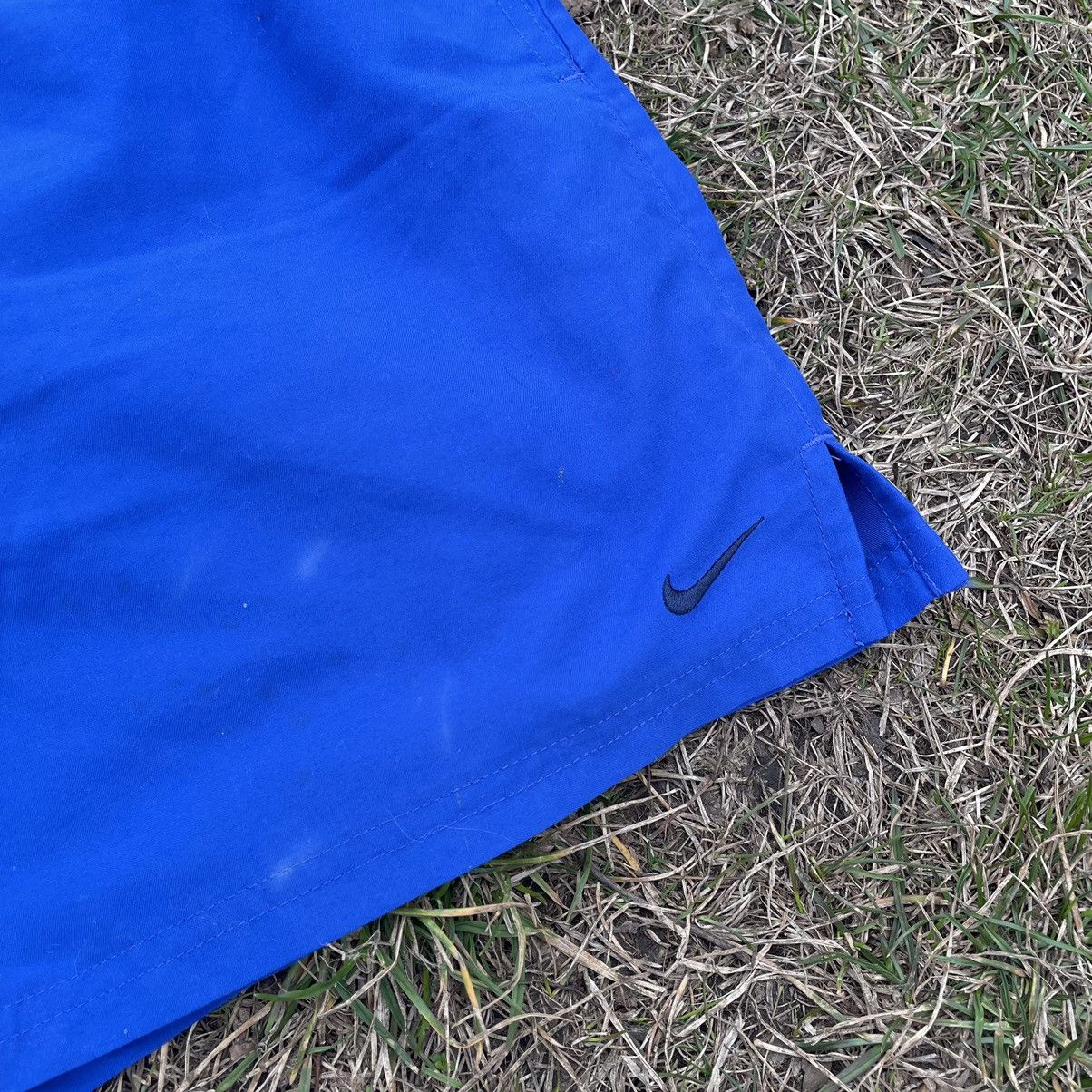Vintage Vintage Y2K Nike Swoosh Shorts Royal Blue Skate Streetwear 3 Size US 34 / EU 50 - 4 Thumbnail
