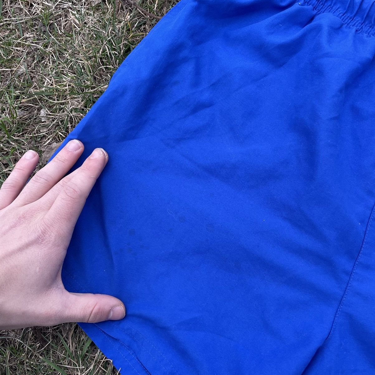 Vintage Vintage Y2K Nike Swoosh Shorts Royal Blue Skate Streetwear 3 Size US 34 / EU 50 - 5 Thumbnail