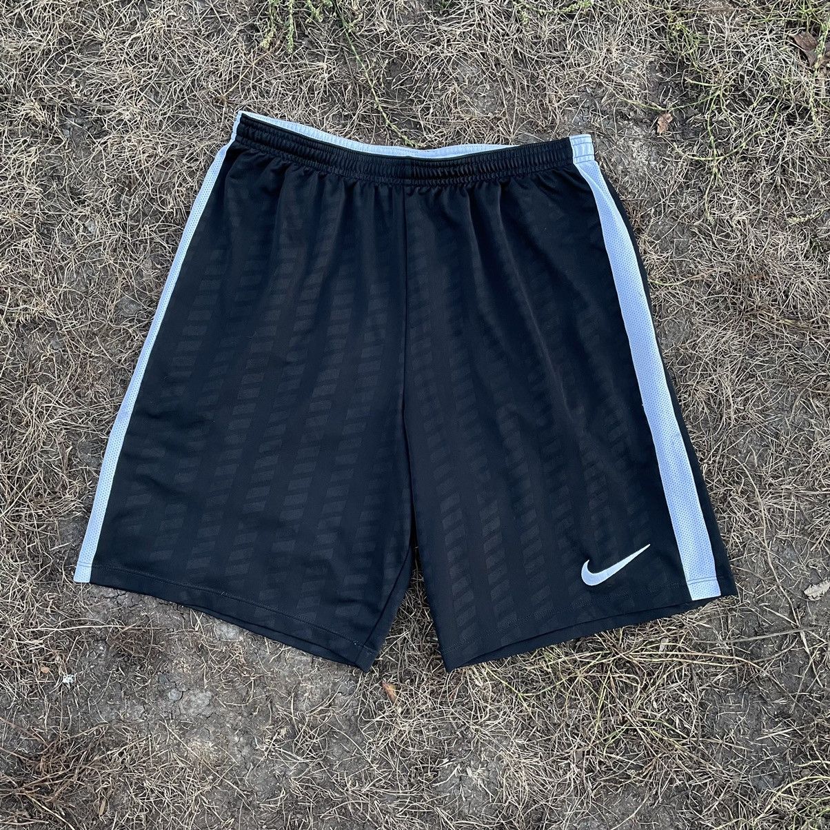 Nike Vintage Y2K Drill Nike Swoosh Logo Shorts Streetwear 90s Size US 34 / EU 50 - 1 Thumbnail