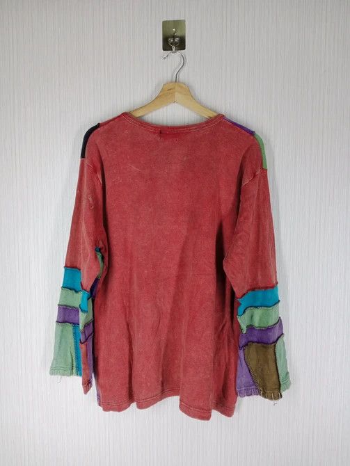 If Six Was Nine Rare Vintage Rising International Pacthwork Sweatshirt Size US M / EU 48-50 / 2 - 3 Thumbnail