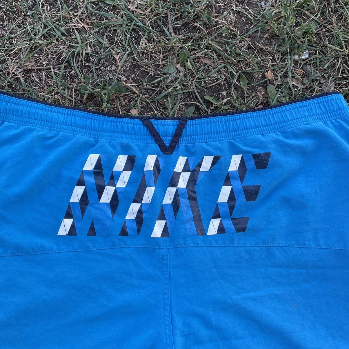 Vintage Vintage 90s Nike Swoosh Shorts Y2K Streetwear Blue Washed 36 Size US 36 / EU 52 - 7 Thumbnail