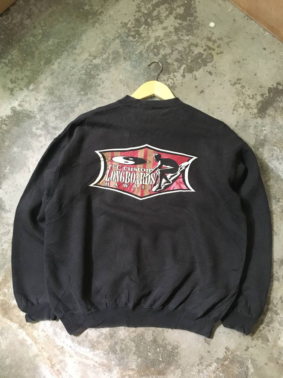 Japanese Brand Vintage T&C Custom Longboards Hawaii Sweatshirt Surf Style Size US M / EU 48-50 / 2 - 1 Thumbnail