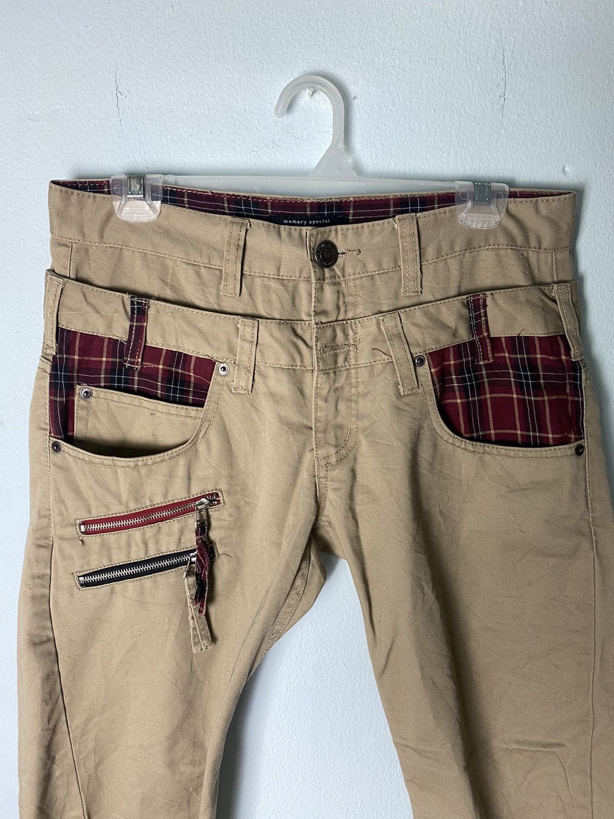 Japanese Brand × Seditionaries Rare🔥Double Waist Memory Special Pant Nice Design Size US 31 - 2 Thumbnail