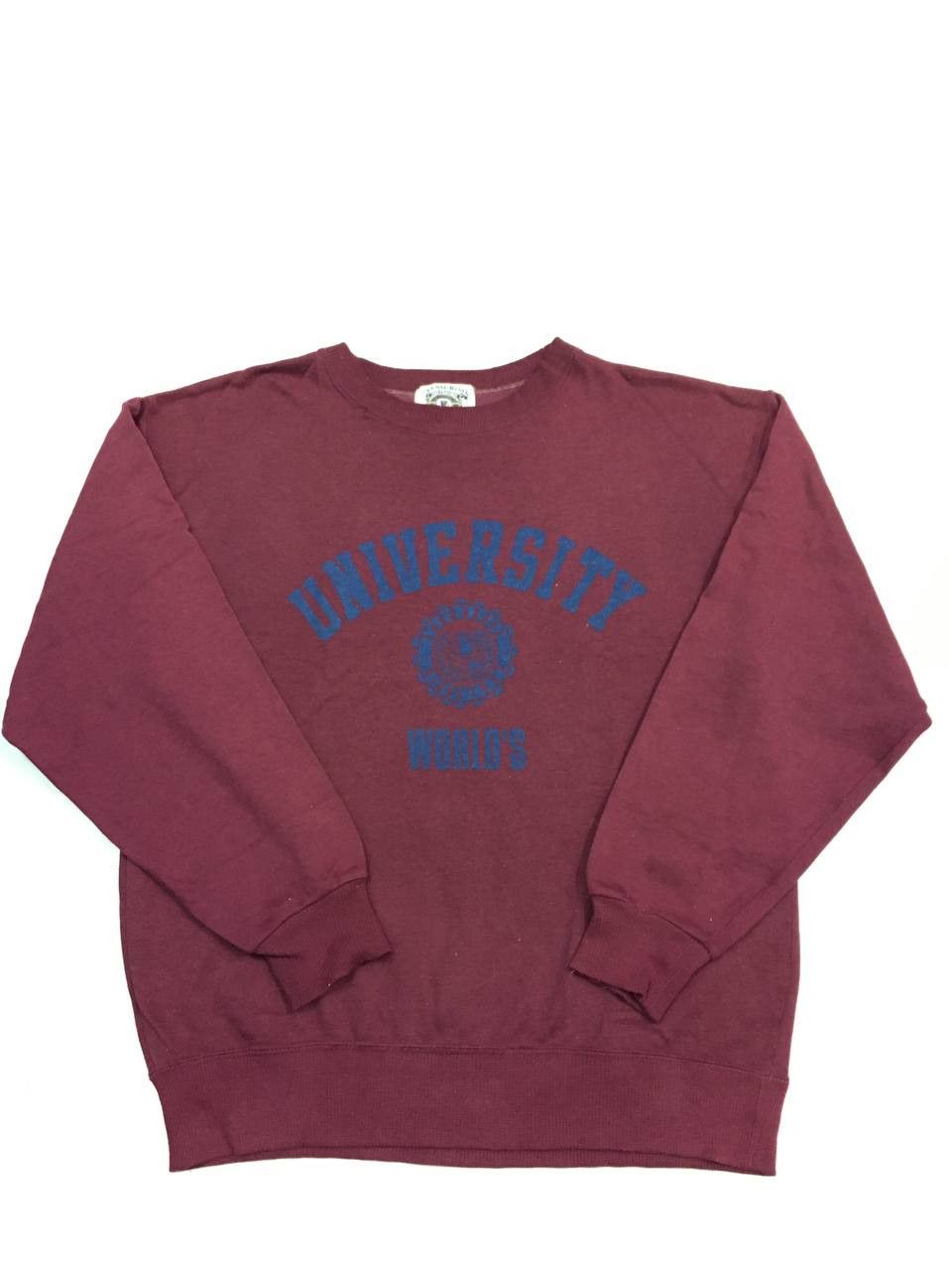 Vintage Vintage University Worlds Sweatshirt Size US L / EU 52-54 / 3 - 1 Thumbnail