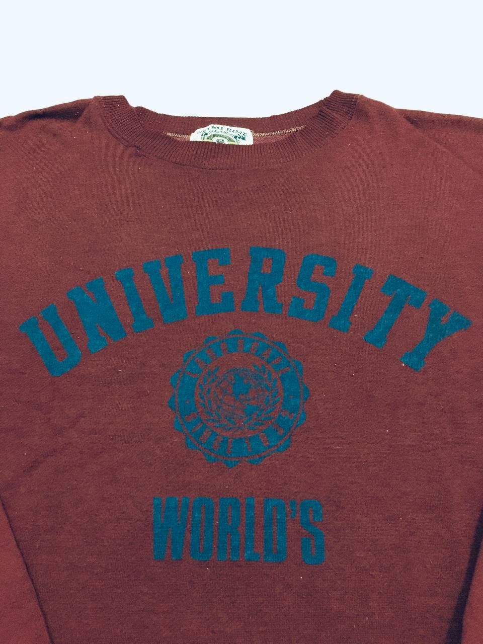 Vintage Vintage University Worlds Sweatshirt Size US L / EU 52-54 / 3 - 2 Thumbnail
