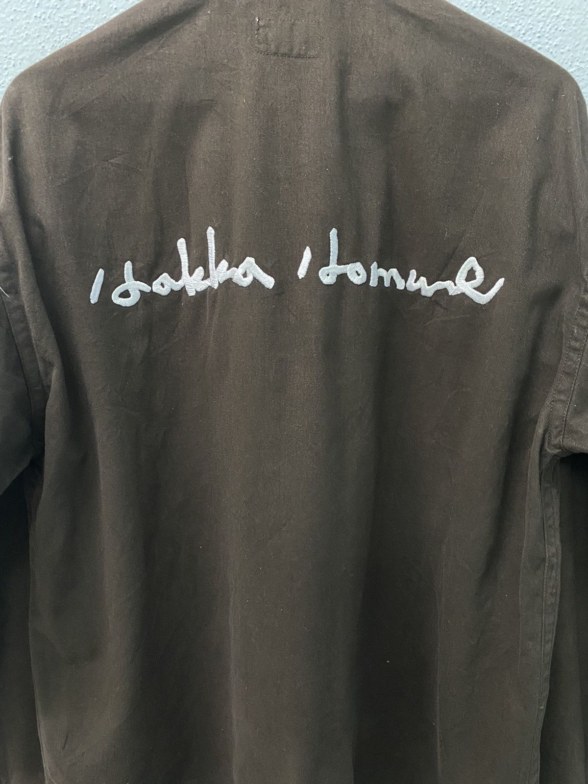 Designer × Japanese Brand × Vintage Vintage Hakka Homme Spell Out Embroidery Jacket Size US L / EU 52-54 / 3 - 13 Thumbnail