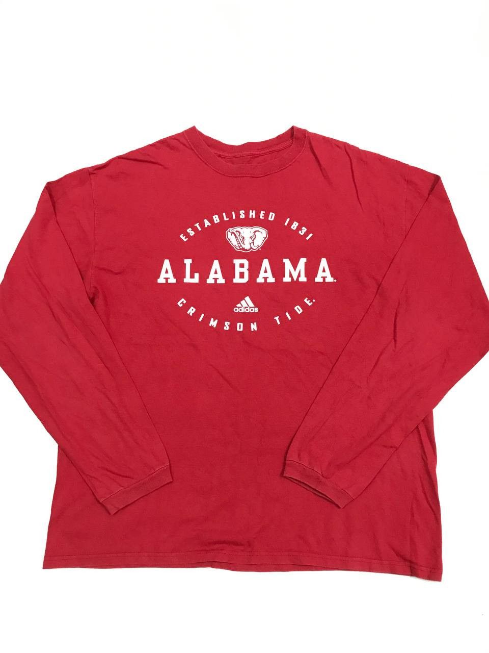Adidas × Vintage Adidas Alabama Crimson Tide Long Sleeve Tee Size US XL / EU 56 / 4 - 1 Thumbnail