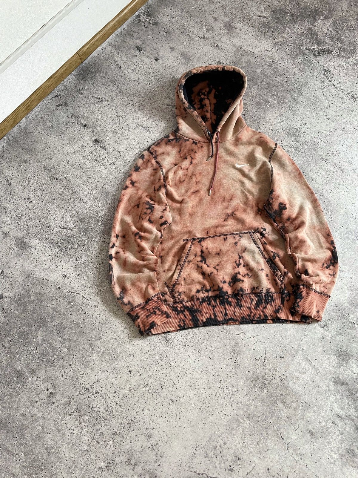 Nike × Vintage Vintage Nike Custom Y2K Embroidered Swoosh Hoodie Size US M / EU 48-50 / 2 - 2 Thumbnail
