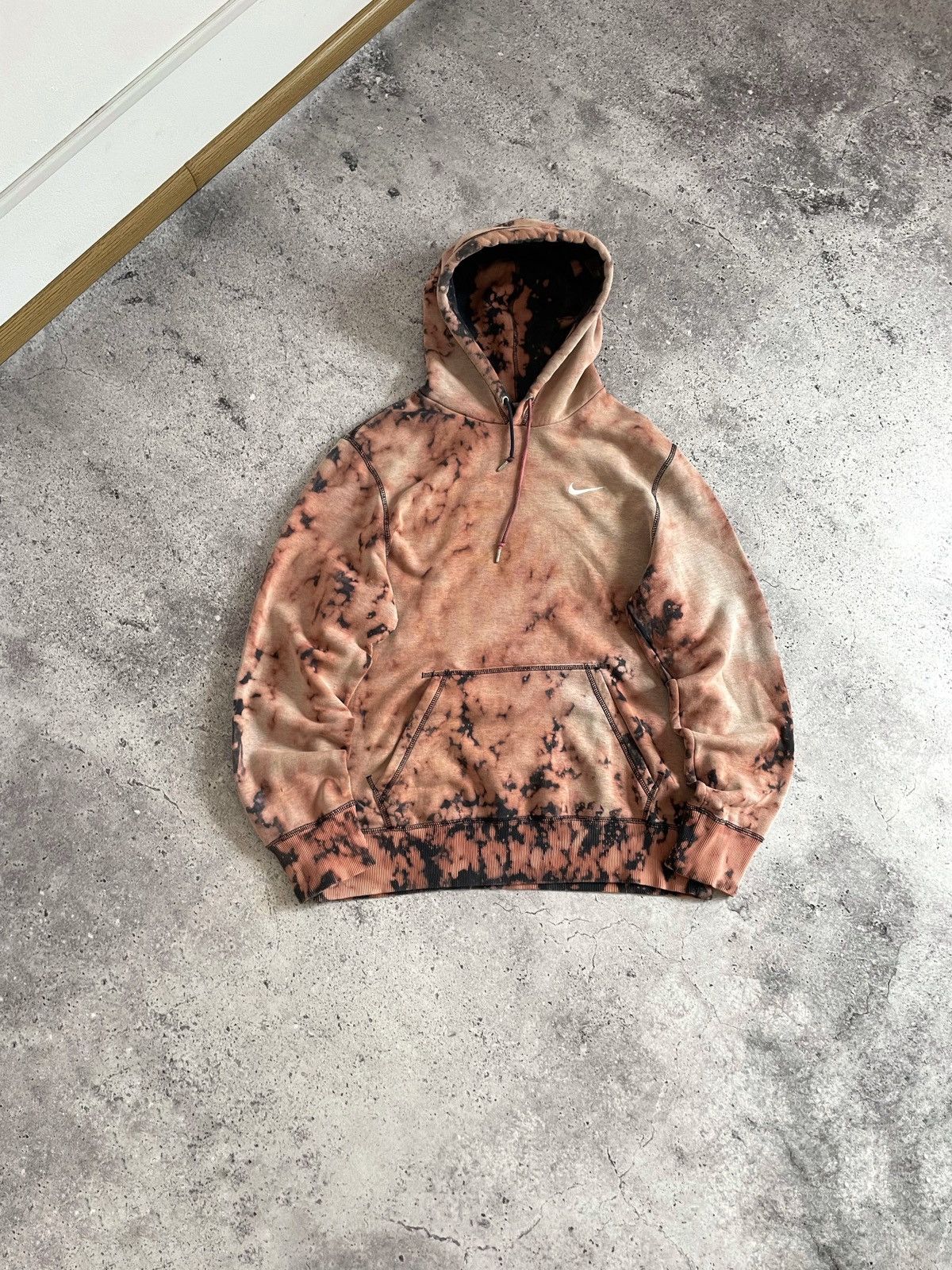 Nike × Vintage Vintage Nike Custom Y2K Embroidered Swoosh Hoodie Size US M / EU 48-50 / 2 - 1 Thumbnail