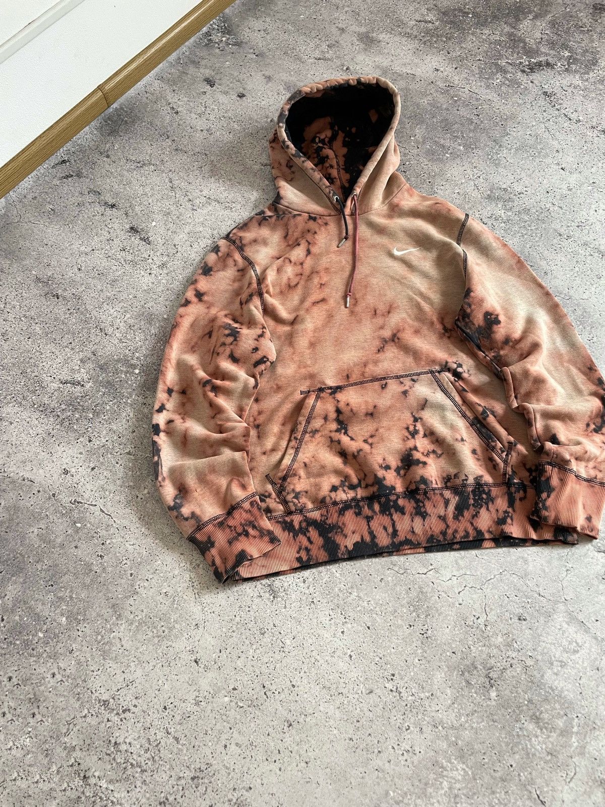 Nike × Vintage Vintage Nike Custom Y2K Embroidered Swoosh Hoodie Size US M / EU 48-50 / 2 - 3 Thumbnail