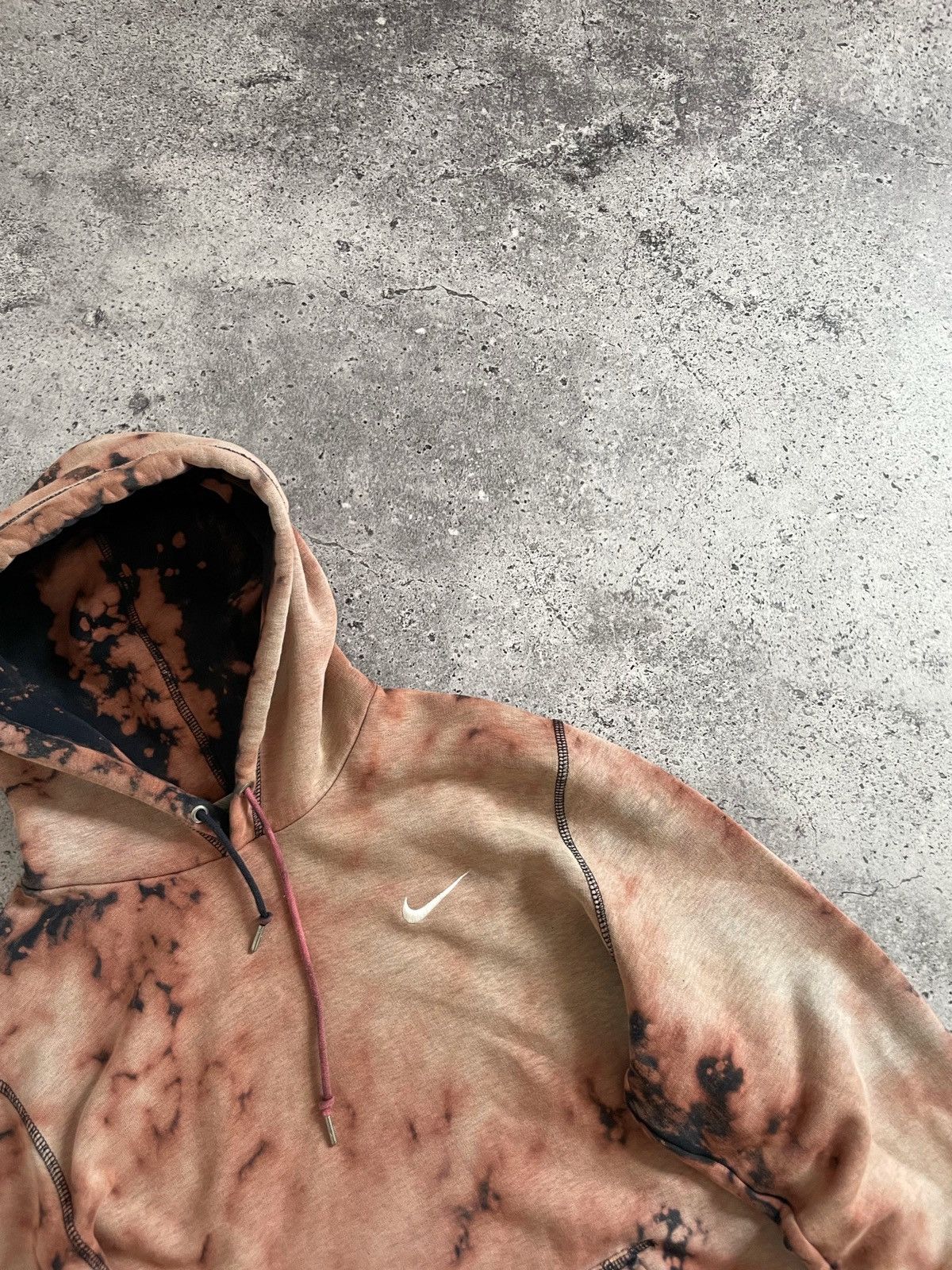 Nike × Vintage Vintage Nike Custom Y2K Embroidered Swoosh Hoodie Size US M / EU 48-50 / 2 - 5 Thumbnail