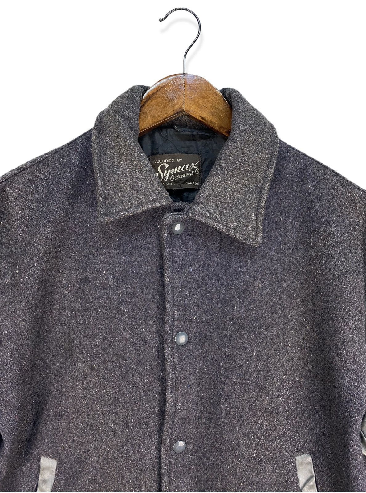 Vintage Vintage Synax Garment Varsity Jacket Size US M / EU 48-50 / 2 - 2 Thumbnail