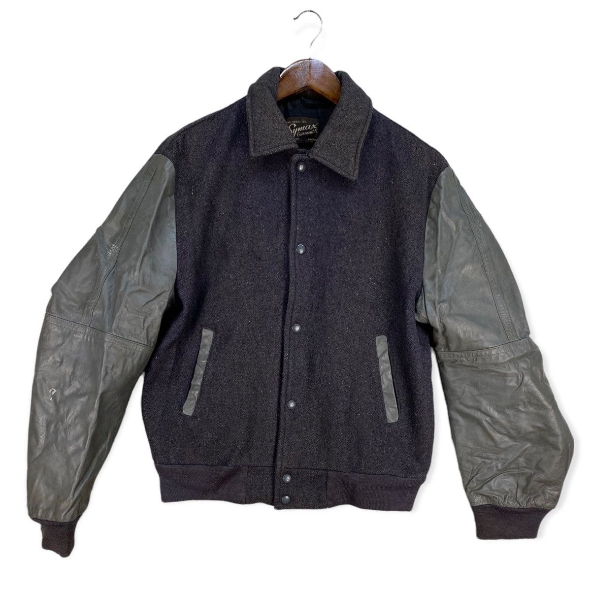 Vintage Vintage Synax Garment Varsity Jacket Size US M / EU 48-50 / 2 - 1 Thumbnail