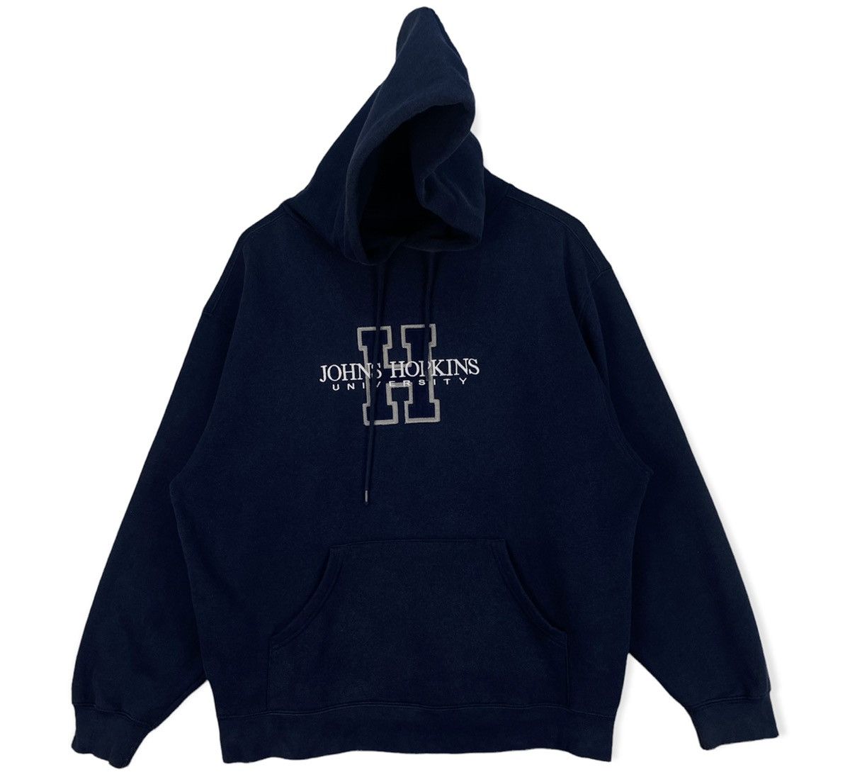 image of Collegiate x Jansport Johns Hopkins University Hoodies in Navy Blue, Men's (Size Large)