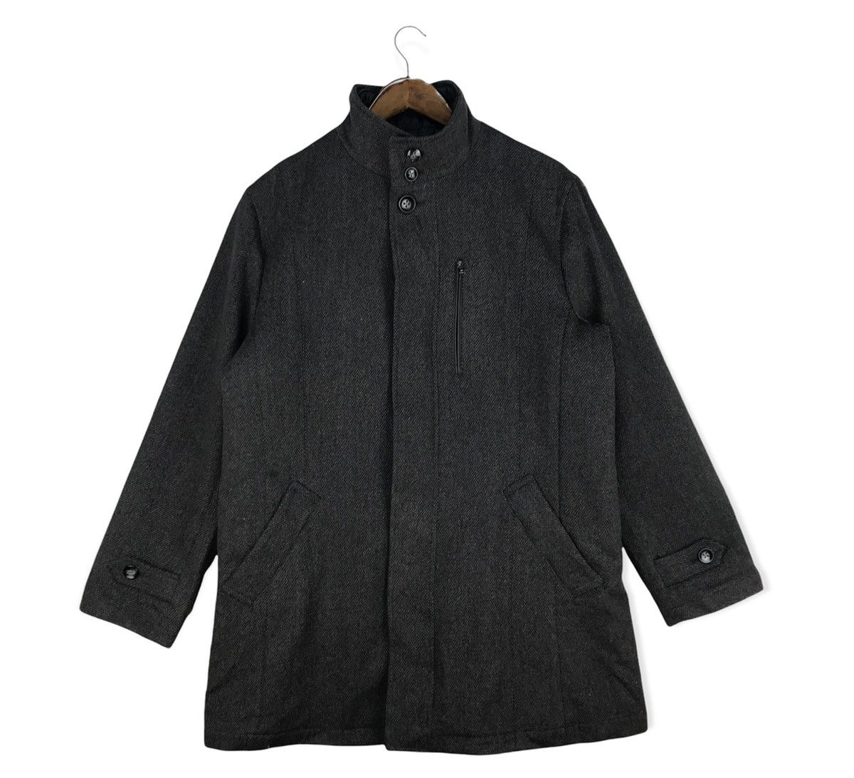 image of Vintage Playboy Collection Trench Jacket in Grey, Men's (Size Large)