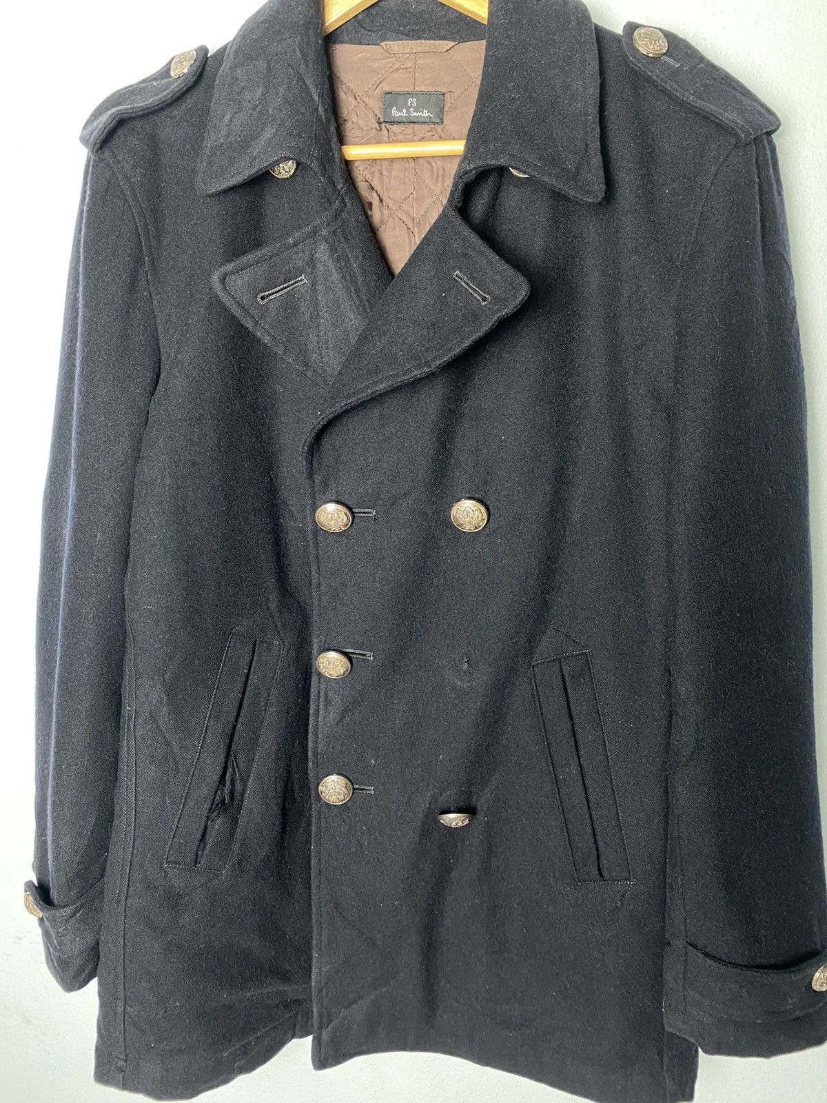 Designer × Paul Smith Paul Smith Double Breasted Wool Coat Size US S / EU 44-46 / 1 - 4 Thumbnail