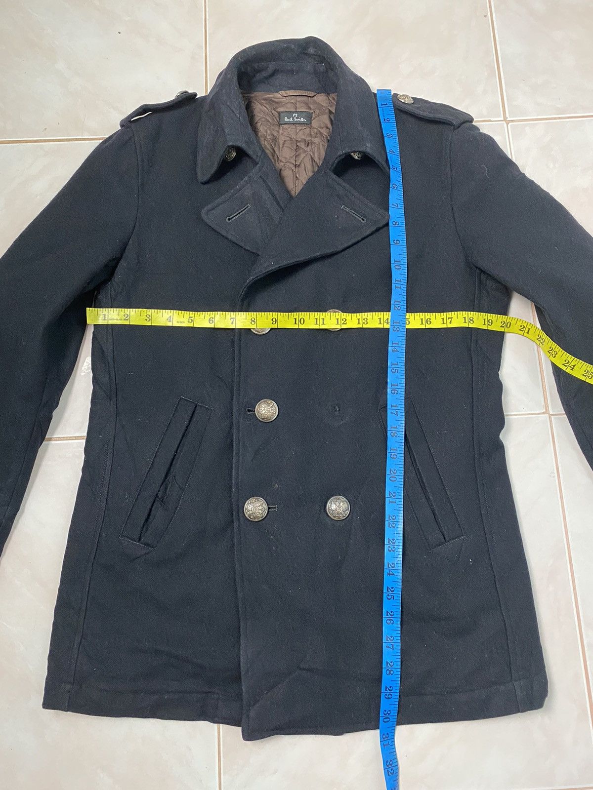 Designer × Paul Smith Paul Smith Double Breasted Wool Coat Size US S / EU 44-46 / 1 - 12 Thumbnail