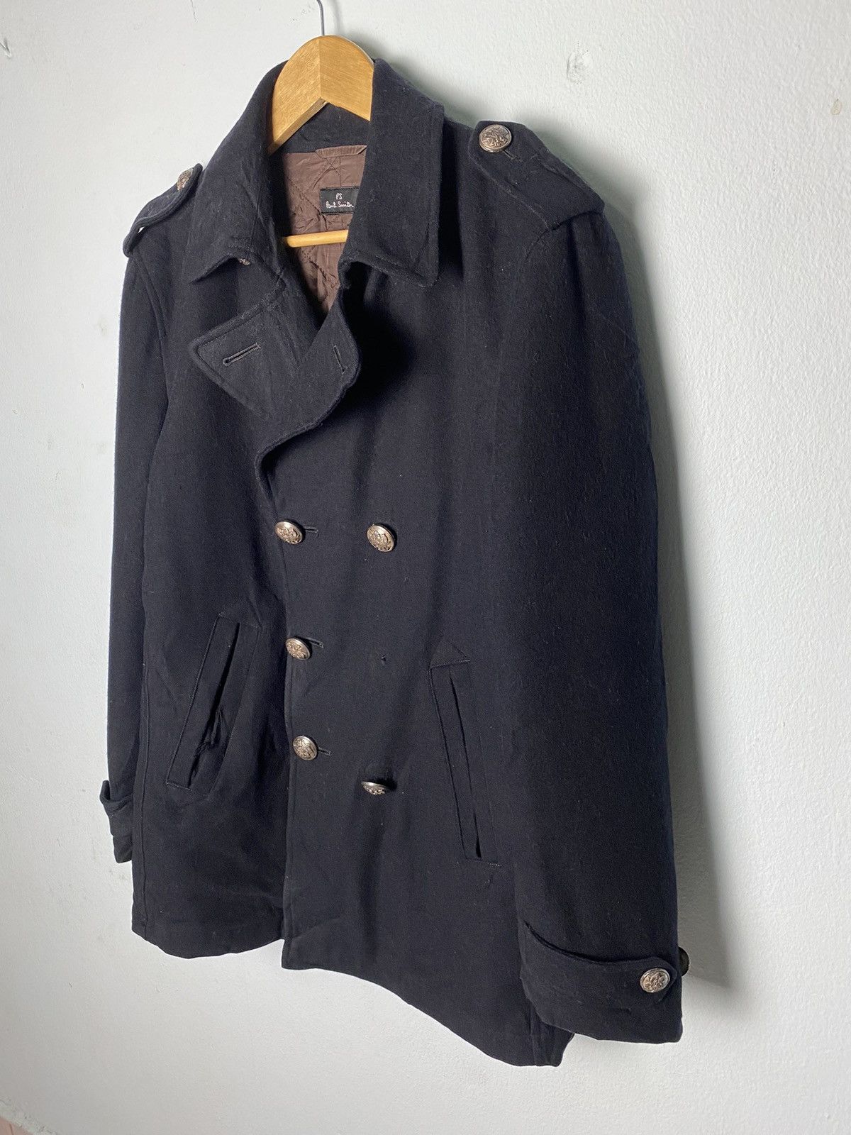 Designer × Paul Smith Paul Smith Double Breasted Wool Coat Size US S / EU 44-46 / 1 - 2 Thumbnail