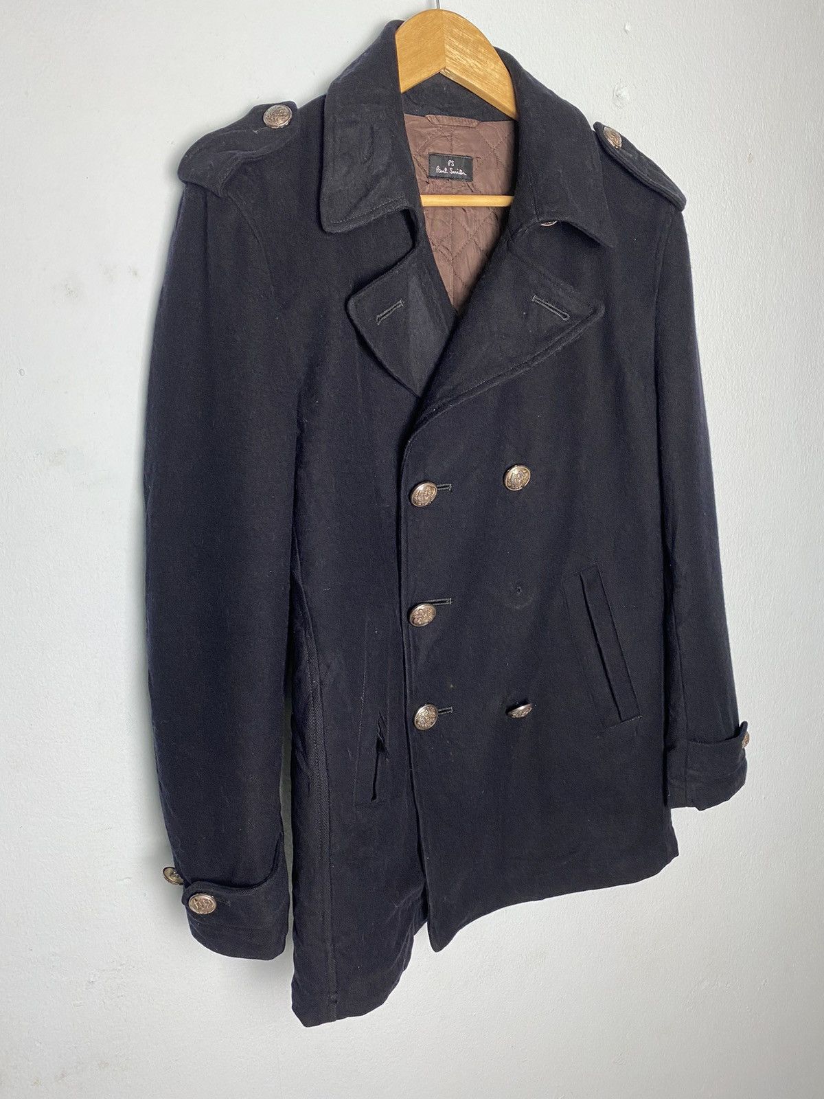 Designer × Paul Smith Paul Smith Double Breasted Wool Coat Size US S / EU 44-46 / 1 - 3 Thumbnail