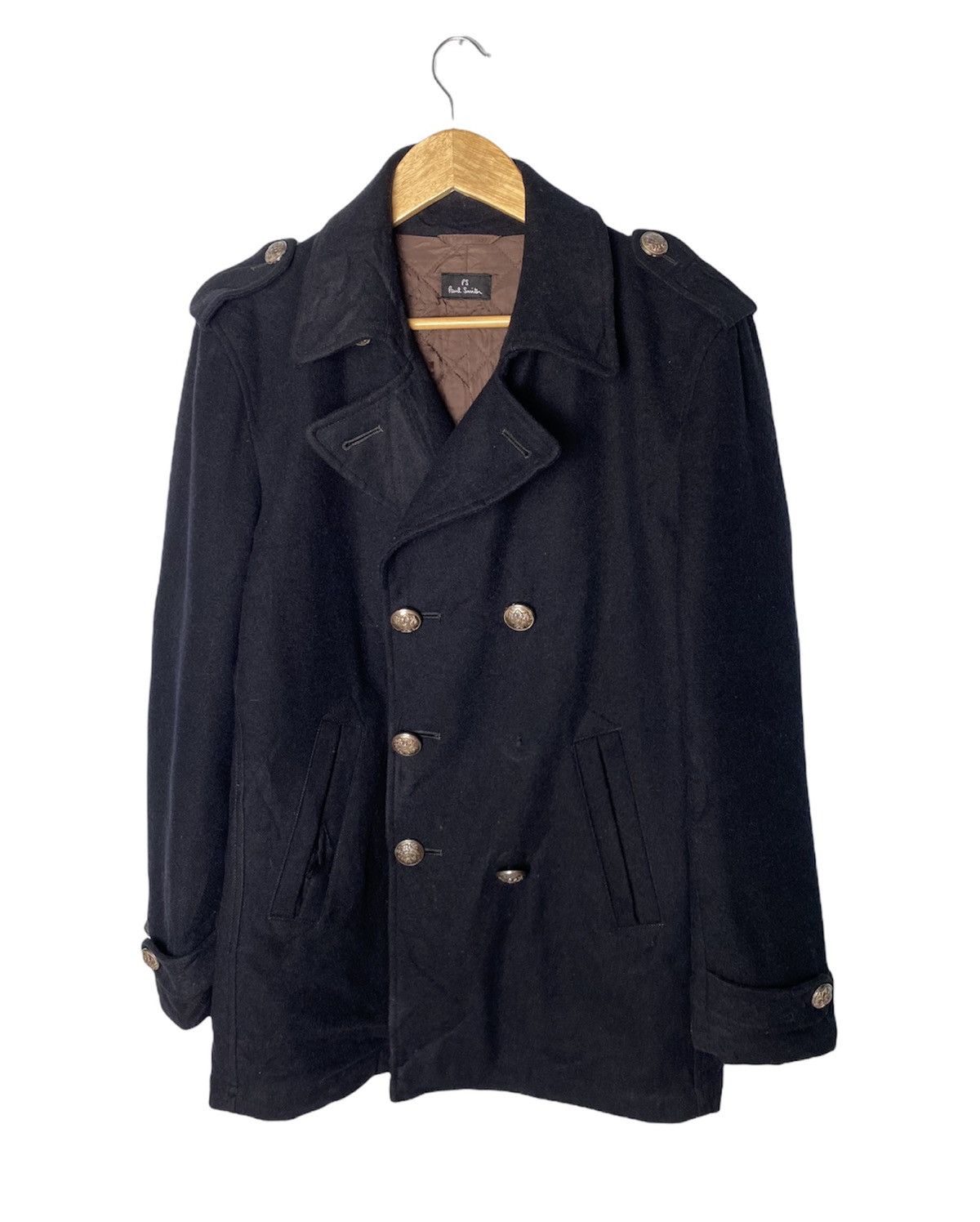 Designer × Paul Smith Paul Smith Double Breasted Wool Coat Size US S / EU 44-46 / 1 - 1 Thumbnail