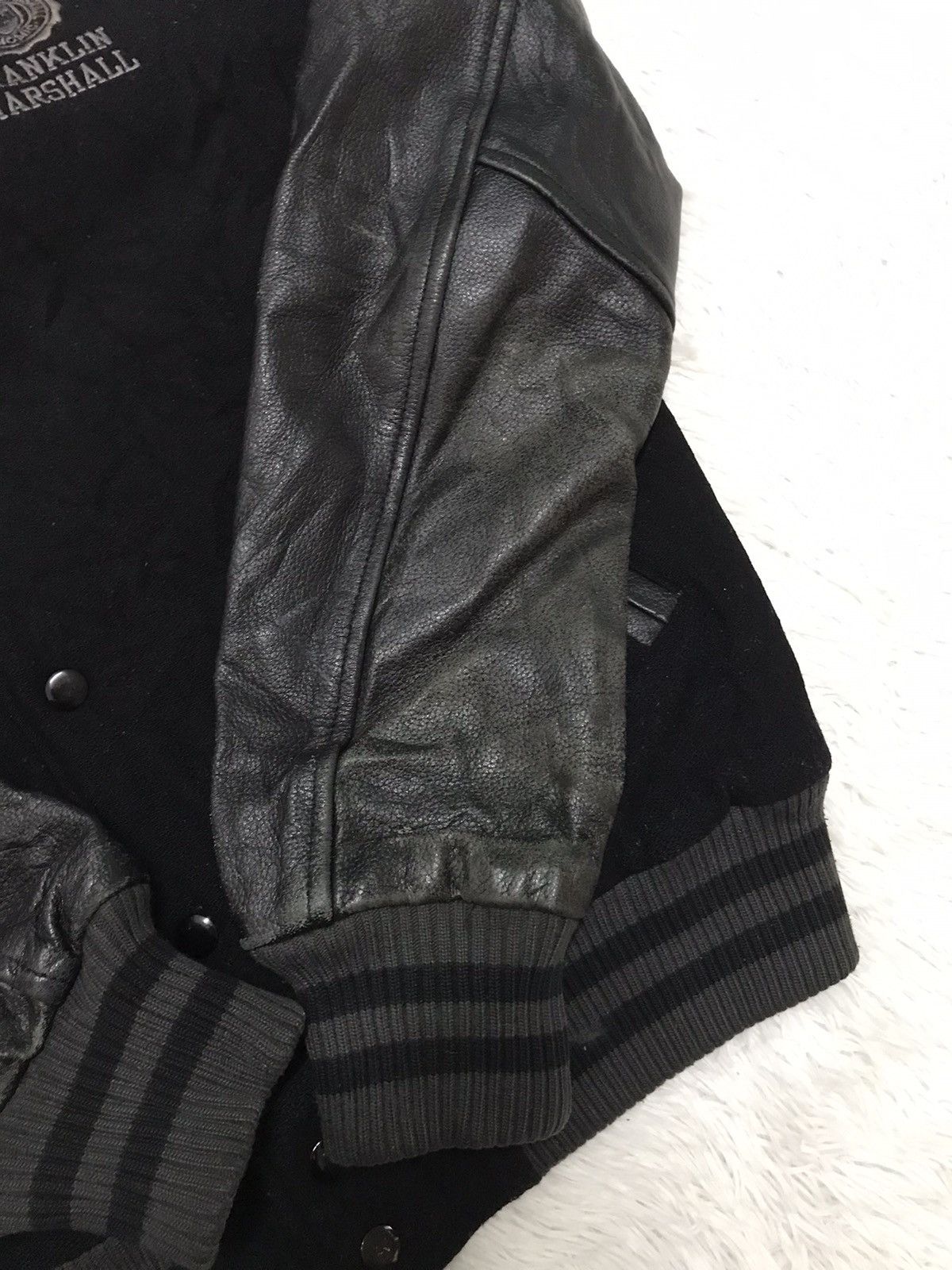 Franklin & Marshall Vtg Franklin Marshall Varsity Jacket Leather Sleeve Size US M / EU 48-50 / 2 - 8 Thumbnail